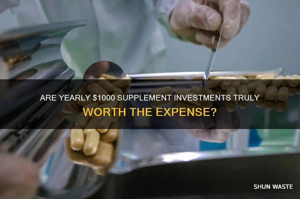 is 1000 a year in supplements a waste of money