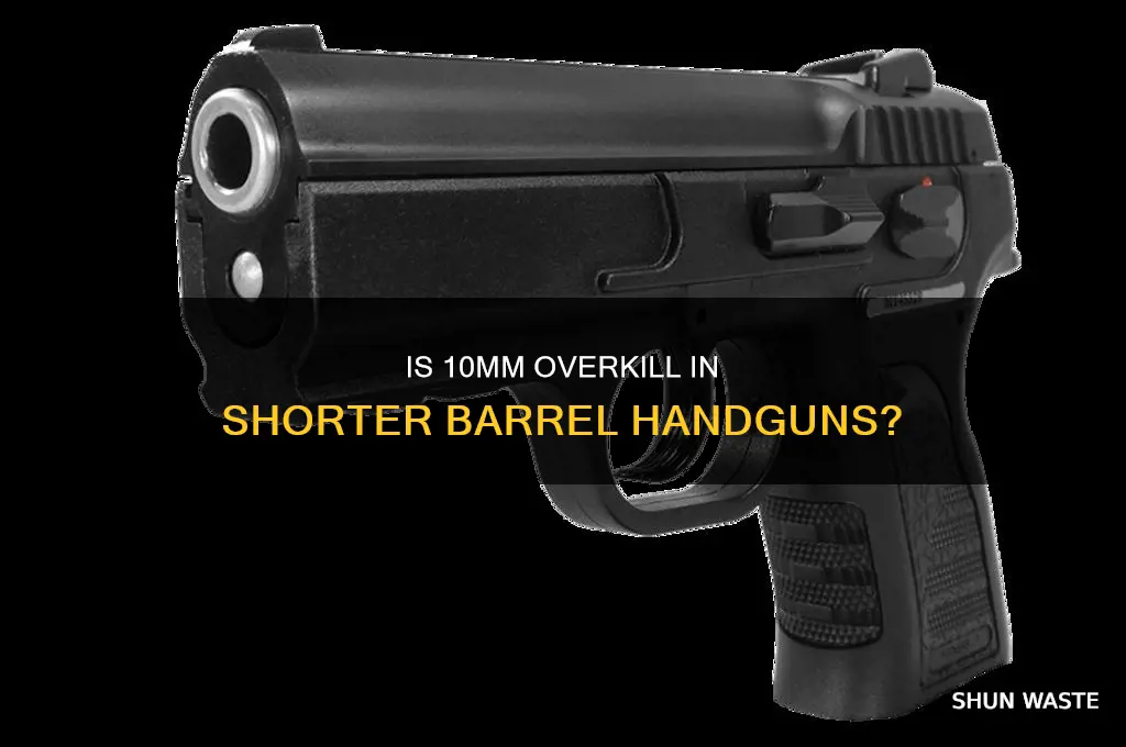 is 10mm wasted in a compact barrel