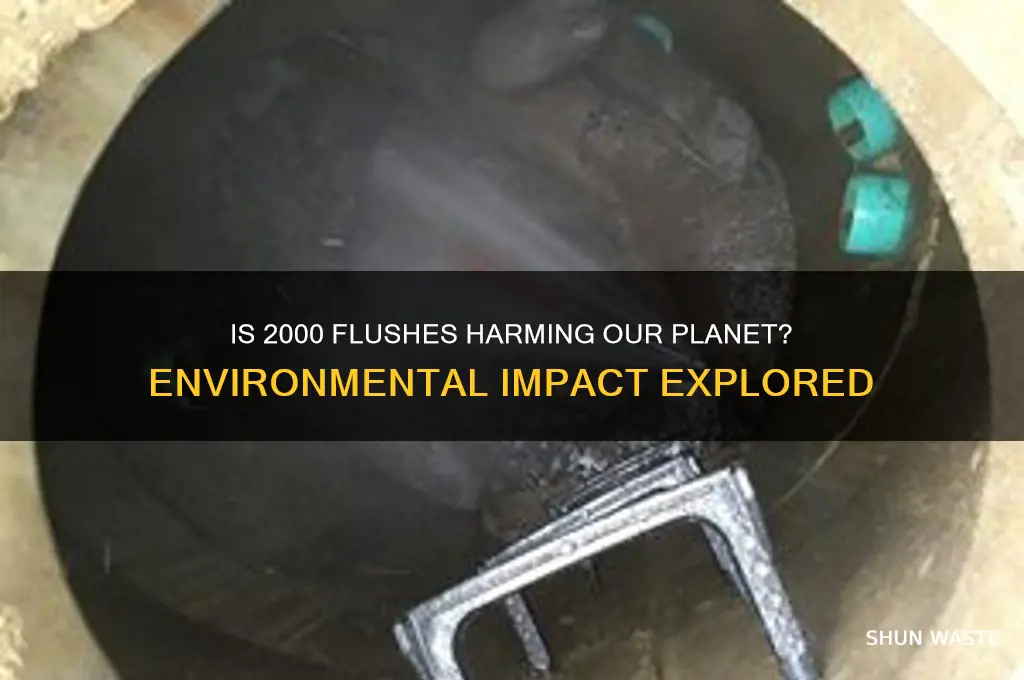 is 2000 flushes bad for the environment