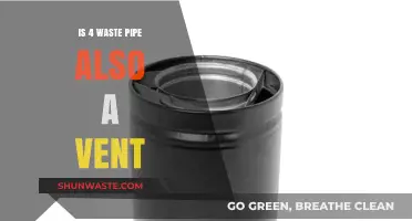 Can a 4-Inch Waste Pipe Double as a Vent in Plumbing?