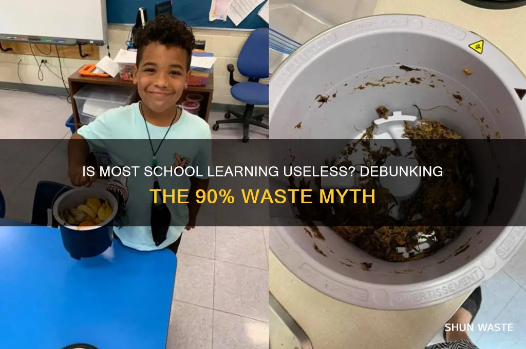 is 90 of what you learn in school a waste