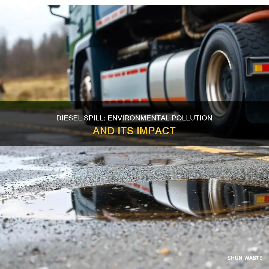 is a diesel spill a pollution to the enviormnent