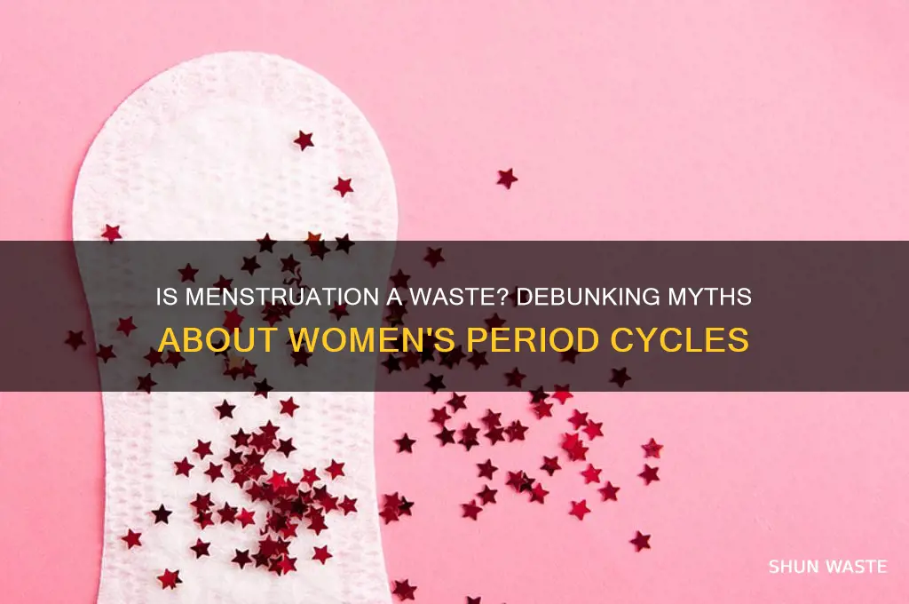 is a girls period cycle consider ad waste