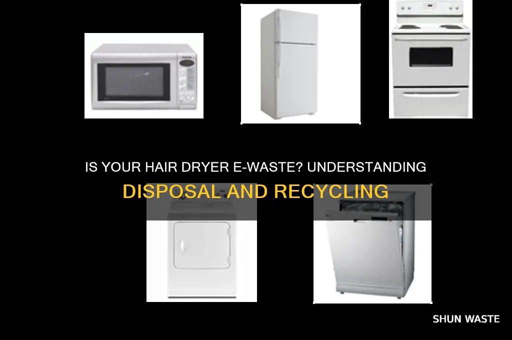 is a hair dtyer considered e-waste