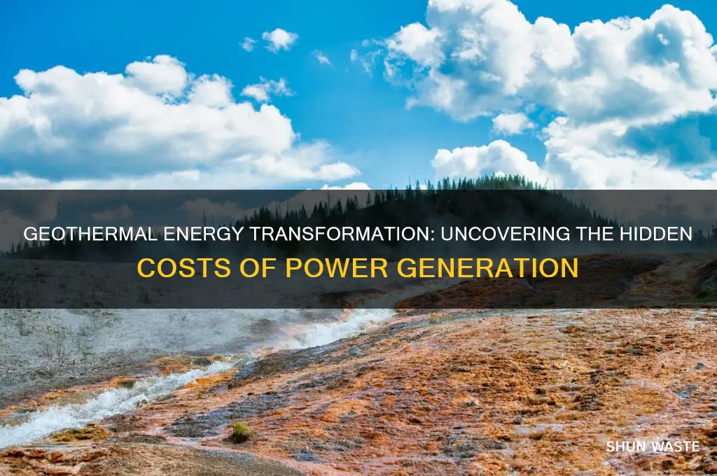 is a lot of energy wasted on transforming geothermal