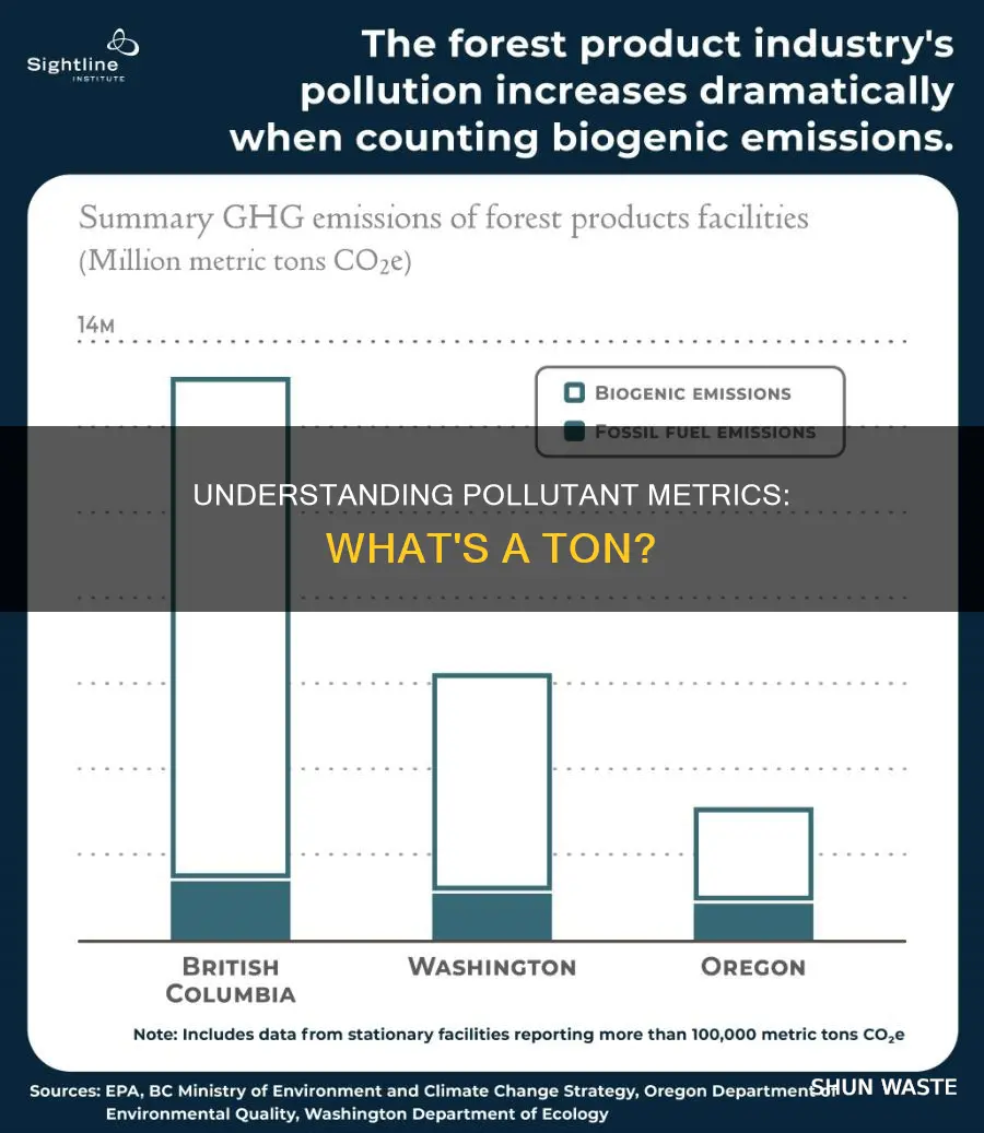 is a metric ton of pollutants really a ton