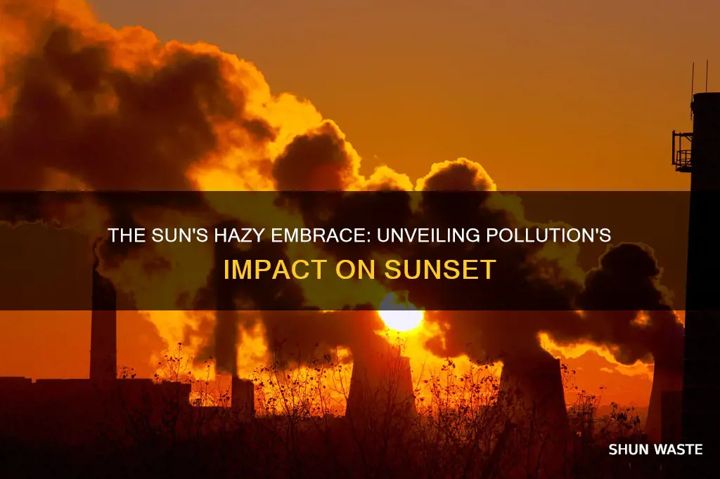 is a sun set caused by pollution