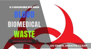 Is a Vacutainer with Human Blood Classified as Biomedical Waste?