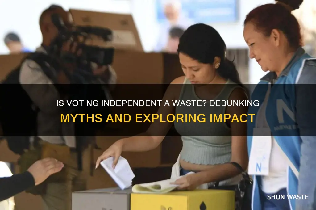 is a vote for an independent a wasted vote