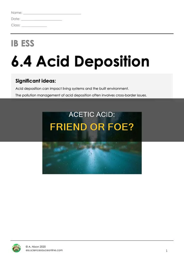 is acetic acid a pollutant