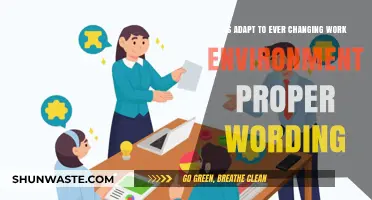 Adapting to Ever-Changing Work Environments: Proper Wording or Necessity?