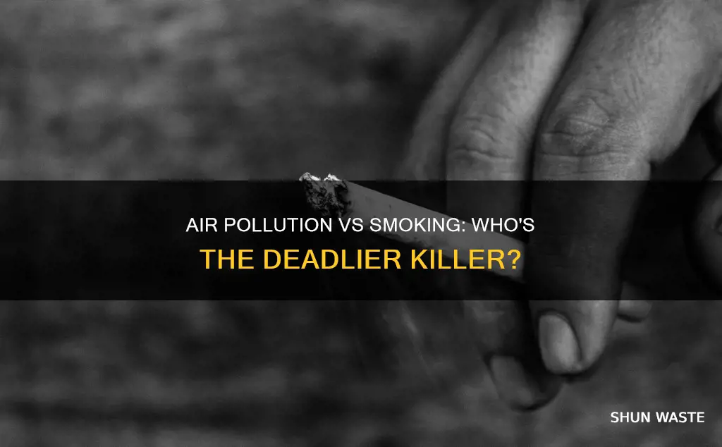 is air pollution as bad as smoking