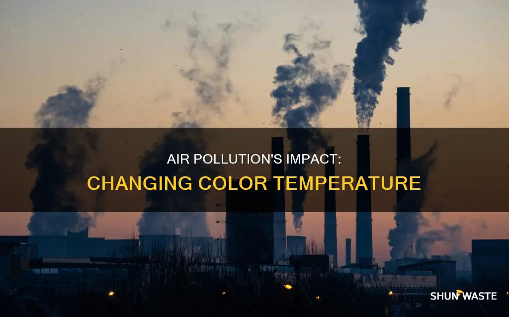 is air pollution changing the color temperature