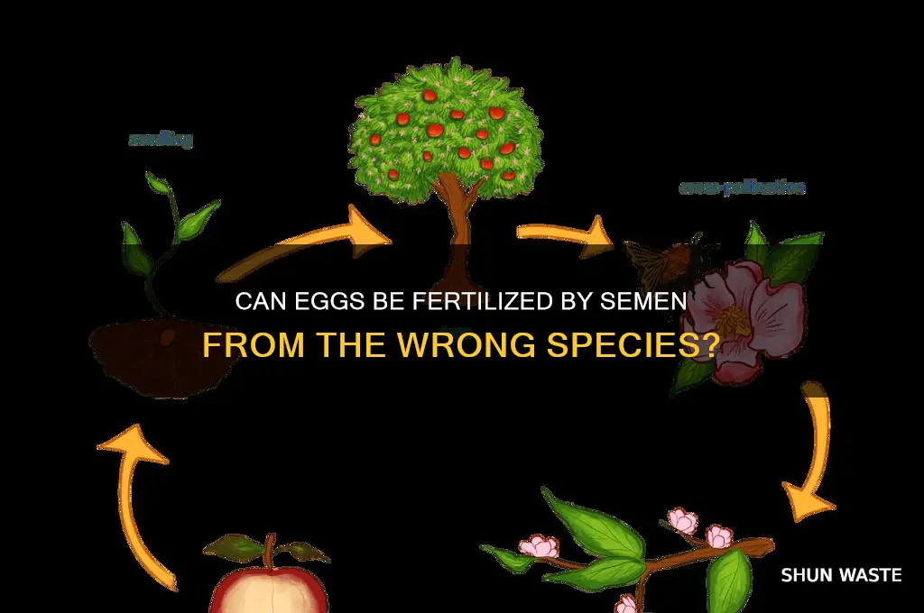 is an egg wasted from semen of the wrong species