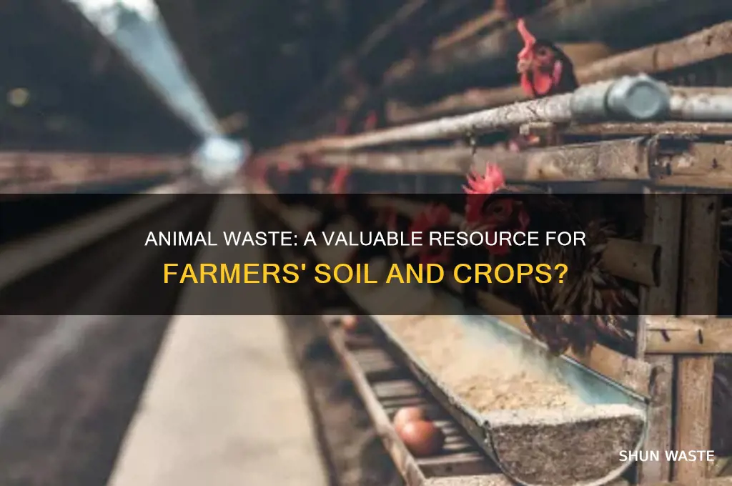 is animal waste helpful to farmers how