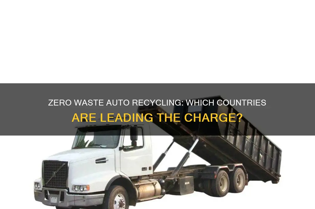 is any country have zero waste recycling of automobiles