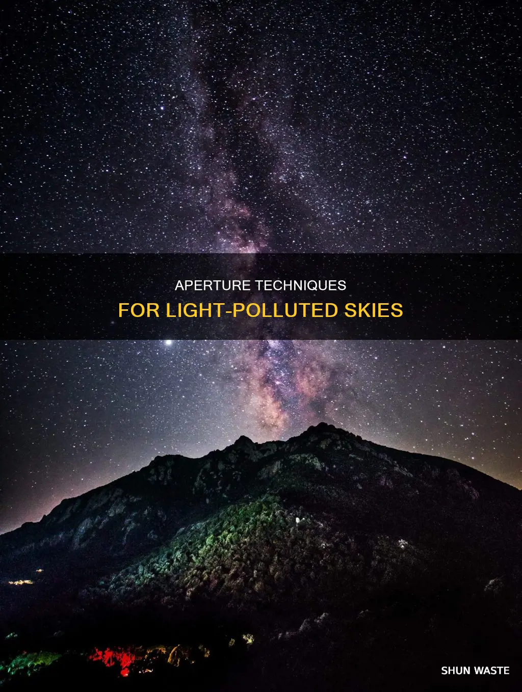 is aperture worthless in light polluted skies