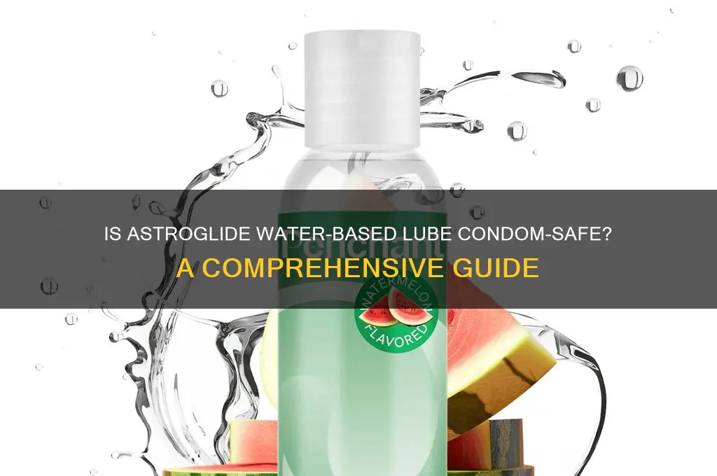 is astroglide waster based okay for comdoms