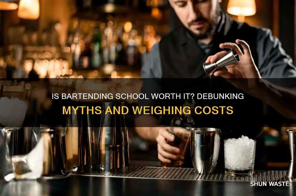 is bartending school a waste of money