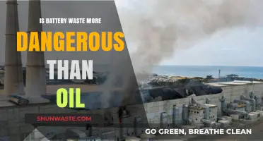 Battery Waste vs. Oil: Which Environmental Hazard Poses Greater Danger?
