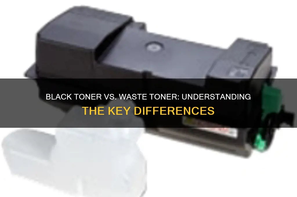 is black toner and waste toner the same