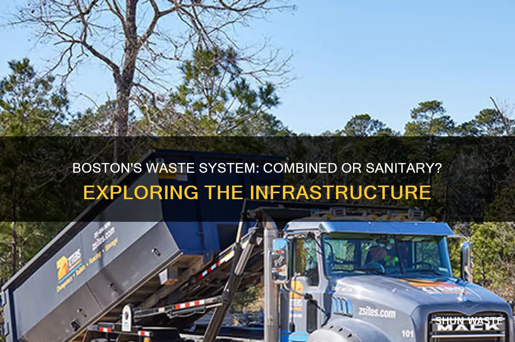 is boston a combined or sanitary waste systen