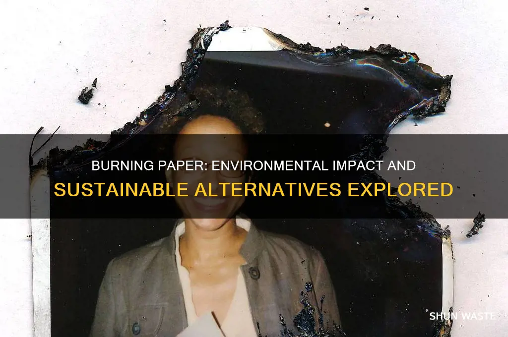 is burning paper bad for the environment
