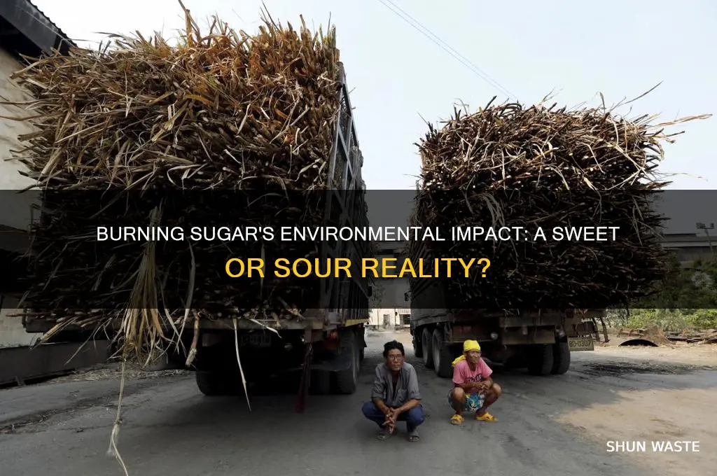 is burning sugar bad for the environment