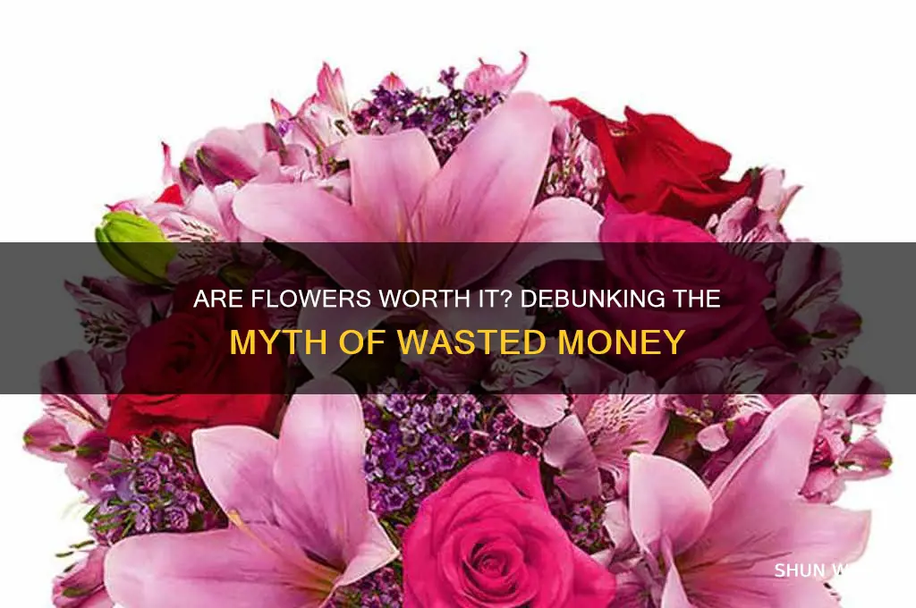 is buying flowers a waste of money