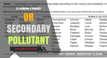 Cadmium's Pollutant Status: Primary or Secondary?