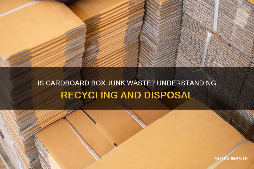 is cardboard box considered as junk waste