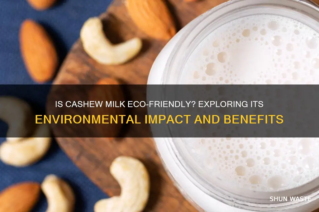 is cashew milk good for the environment