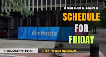 Cedar Rapids Solid Waste: Friday Schedule Update and Details