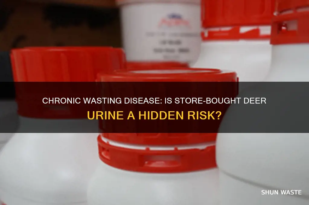 is chronic wasting disease in store bought deer urine