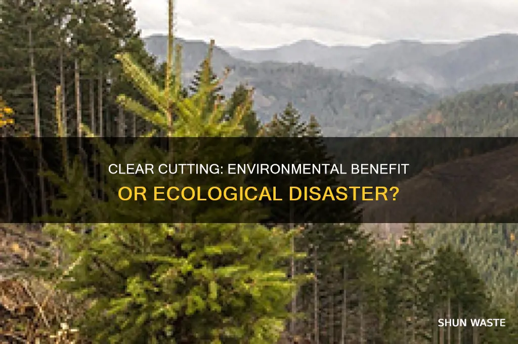 is clear cutting good for the environment