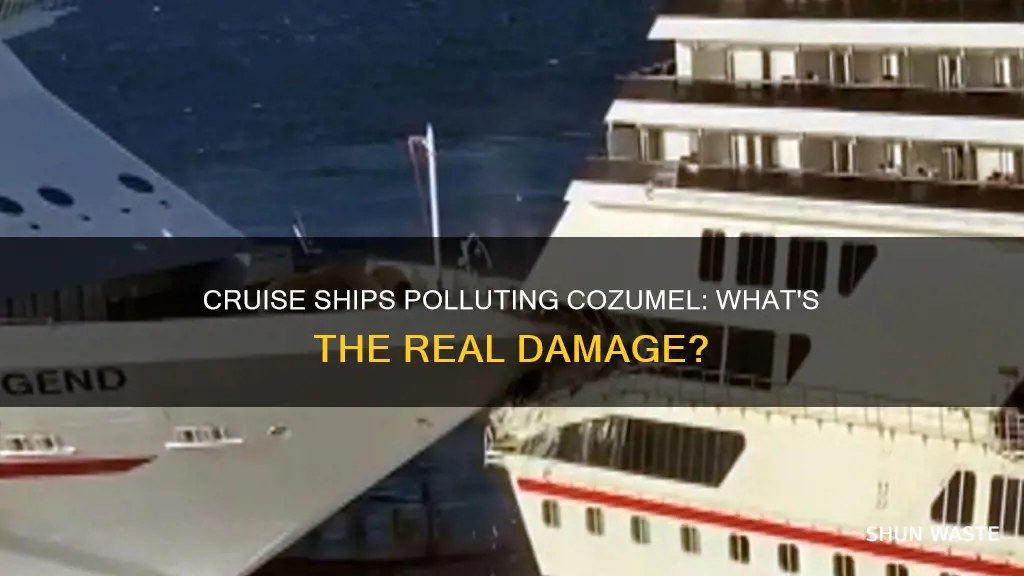 is cozumel being polluted by cruise ships