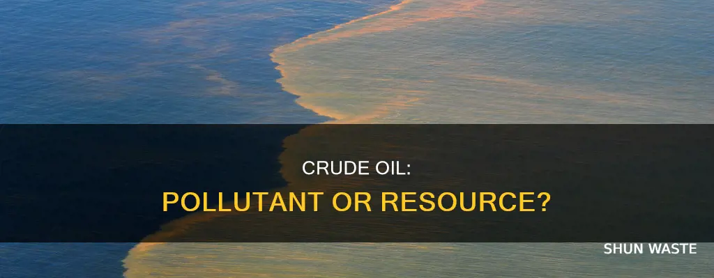is crude oil a pollutant