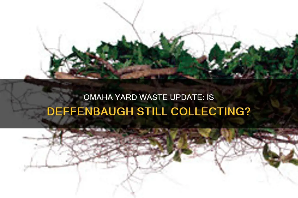 is deffenbaugh still picking up yard waste in omaha