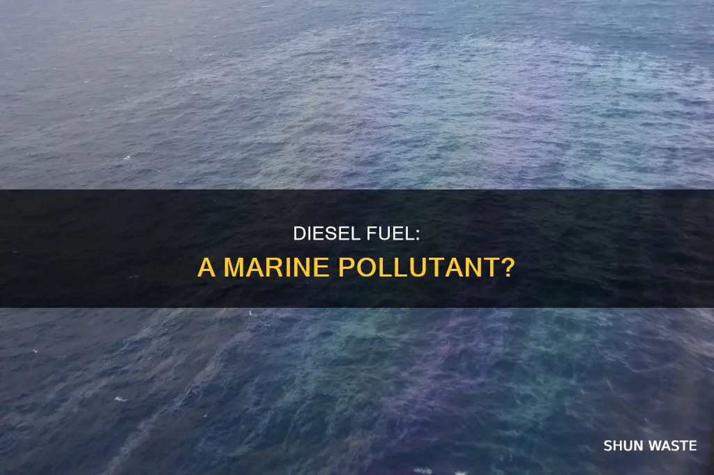 is diesel fuel a marine pollutant