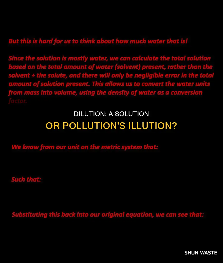 is dilution a solution to pollution