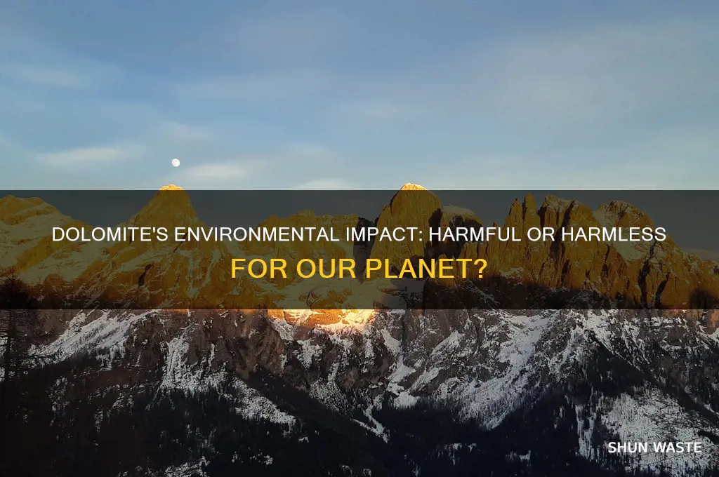 is dolomite bad for the environment