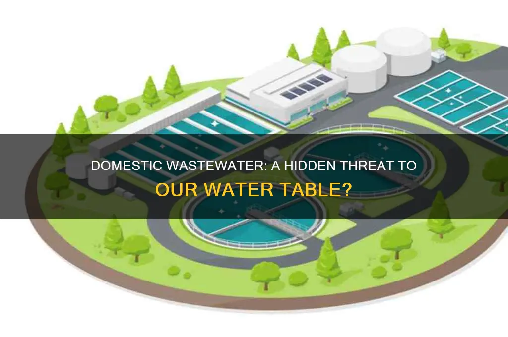 is domestic waste water a real threat to water table