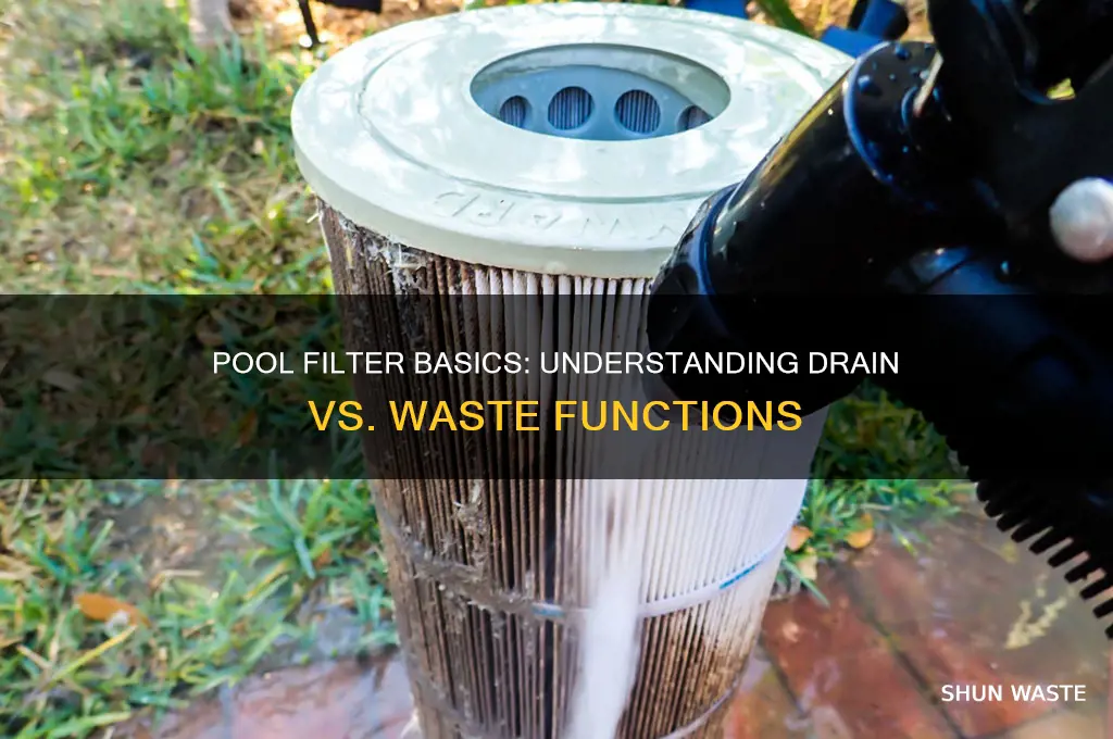 is drain the same as waste on pool filter