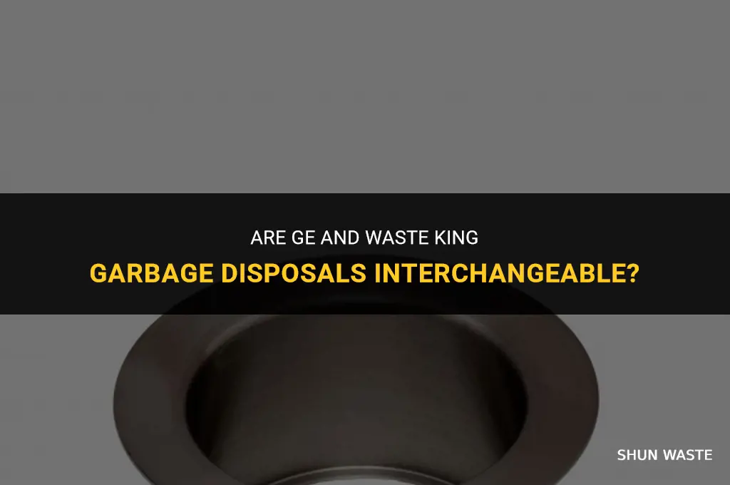 is ge and waste king garbage disposals the same