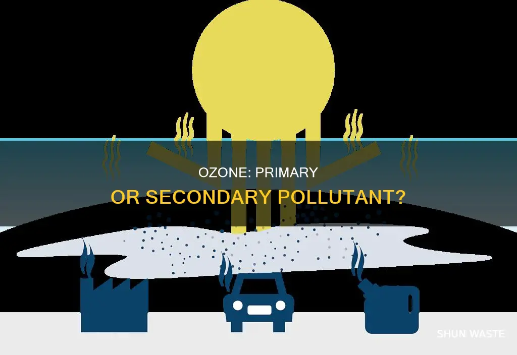 is ground level ozone a primary or secondary pollutant