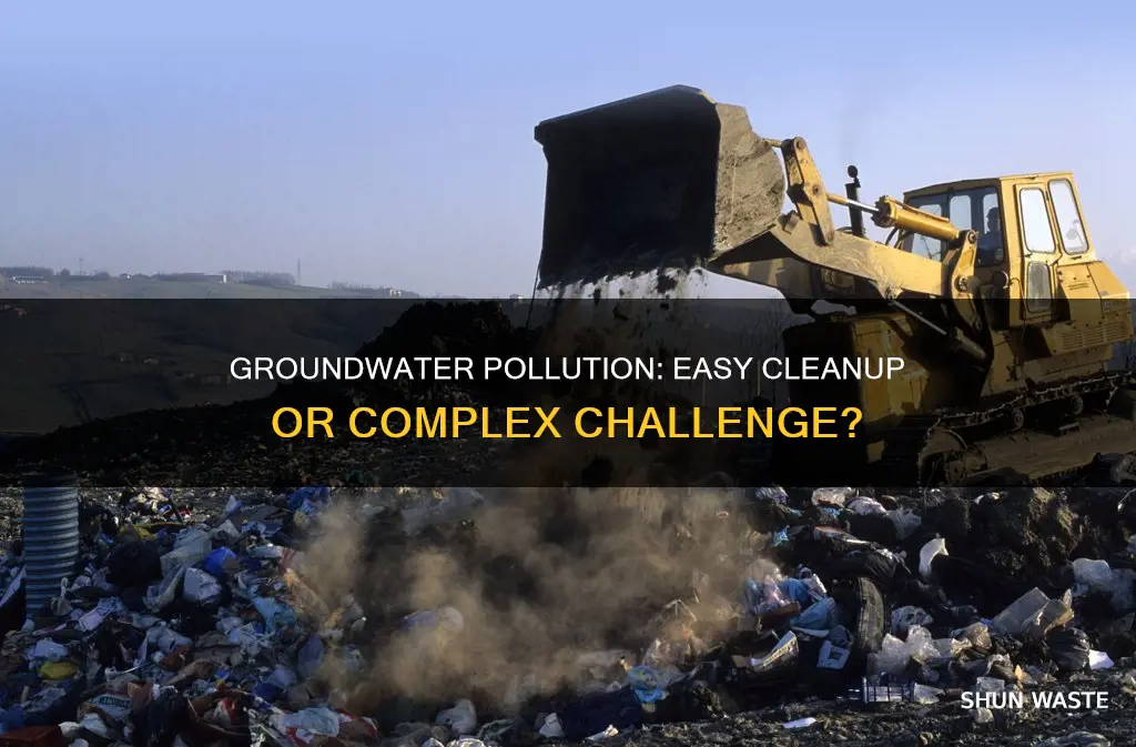 is groundwater pollution easy to clean