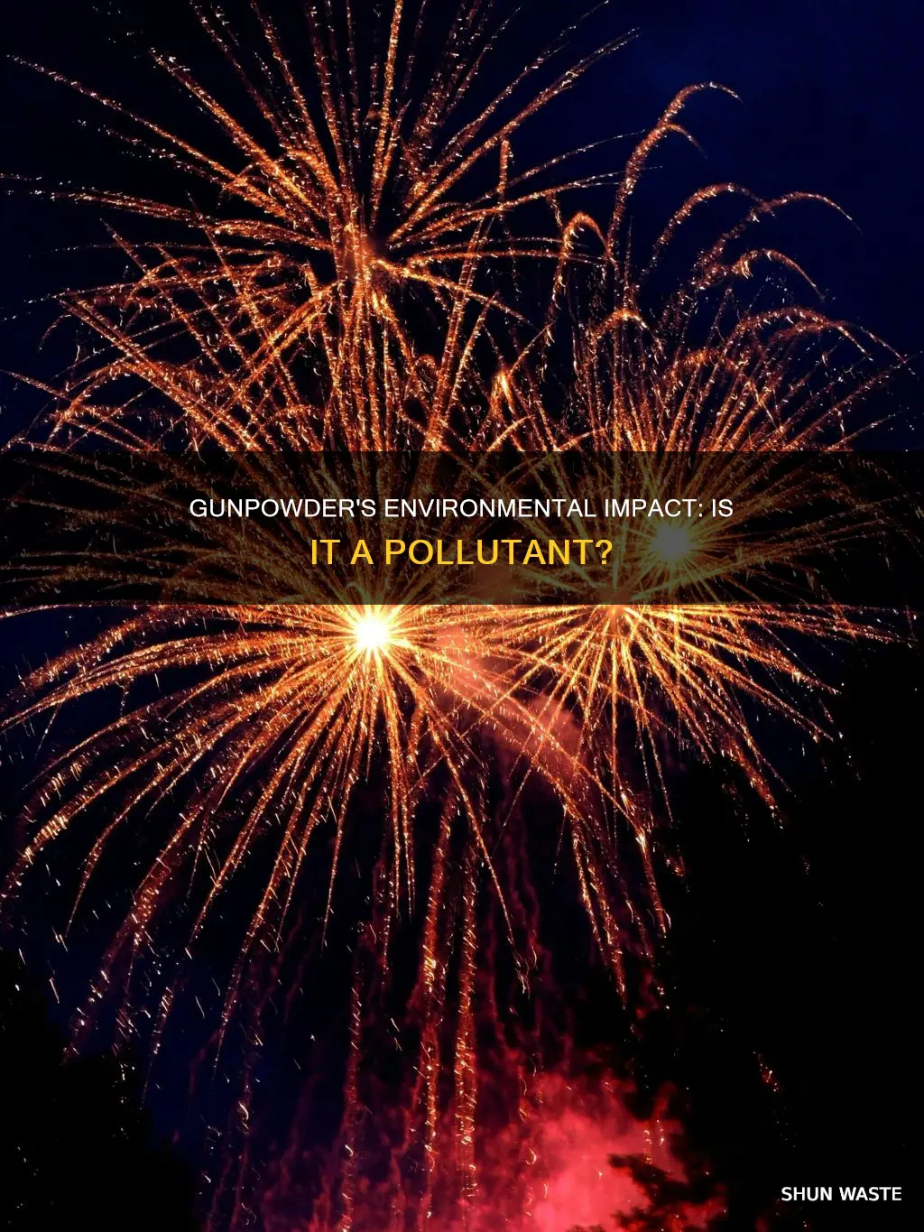 is gunpowder a pollutant