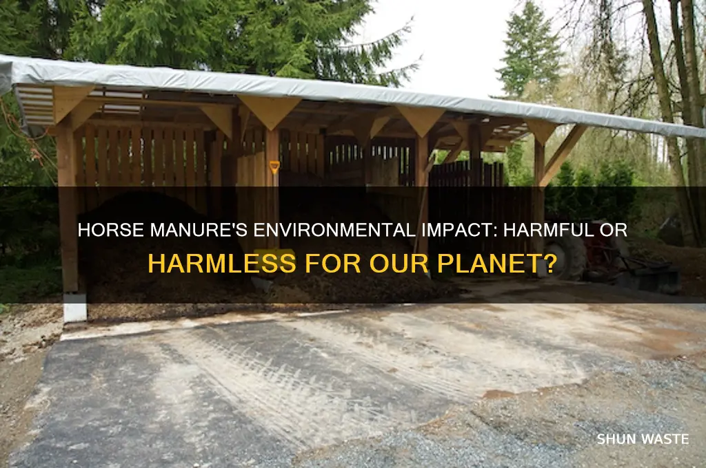 is horse manure bad for the environment