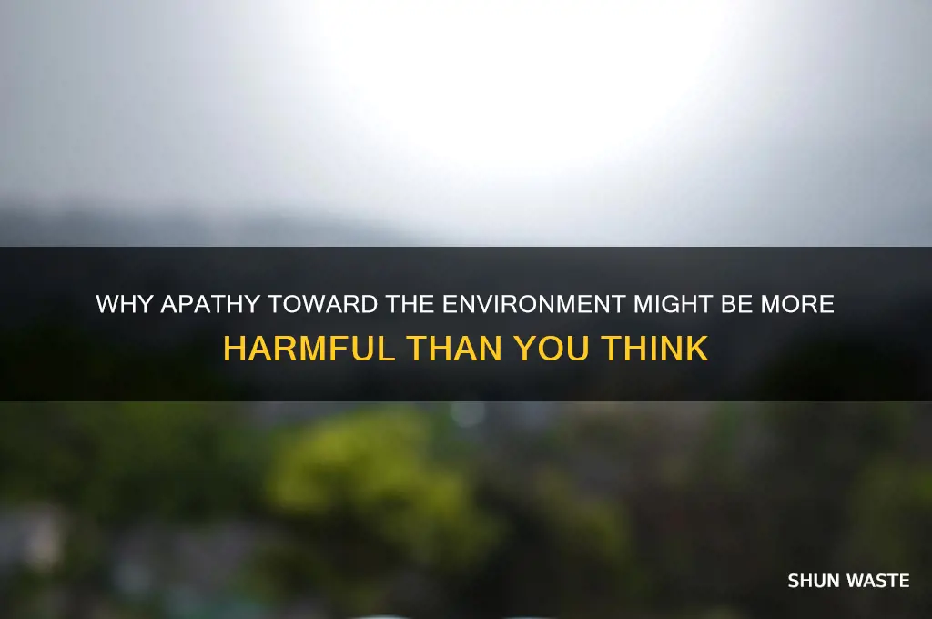 is it bad i don care about the environment