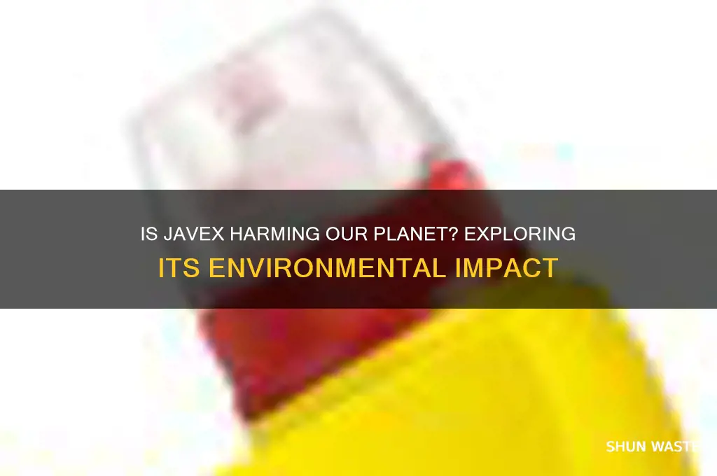 is javex bad for the environment